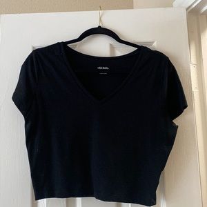 Wild fable black crop top